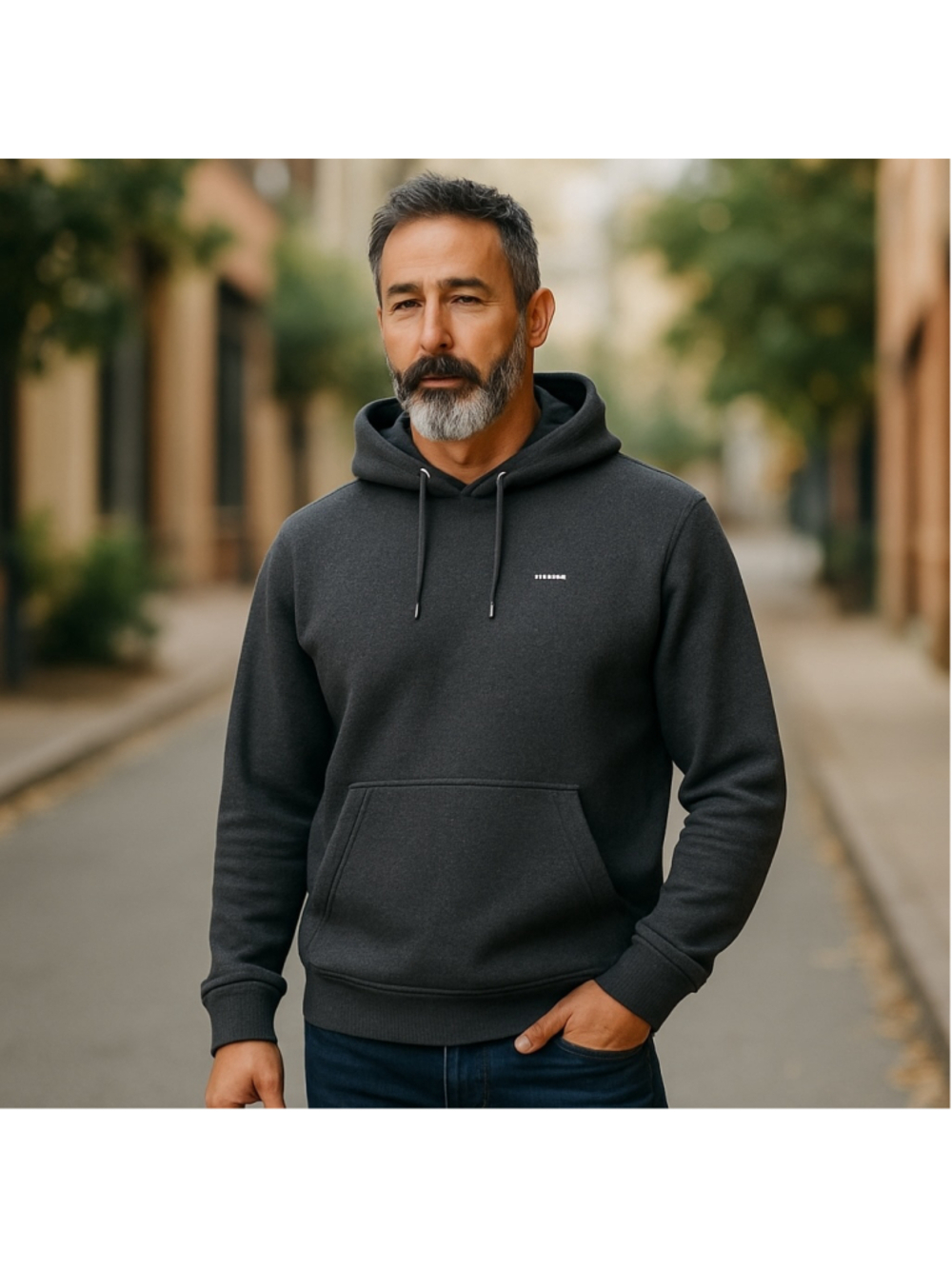 Men's Quiksilver Hoodie Size M Gray